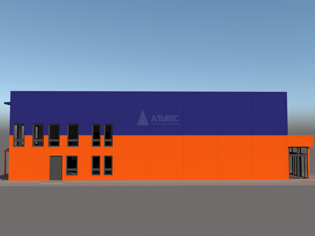 3D визуализация Магазин из сэндвич-панелей - фото 7