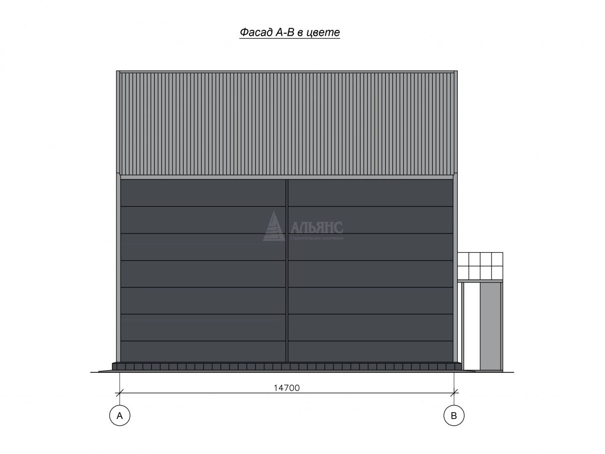 3D визуализация Школа искусств из сэндвич-панелей - фото 4