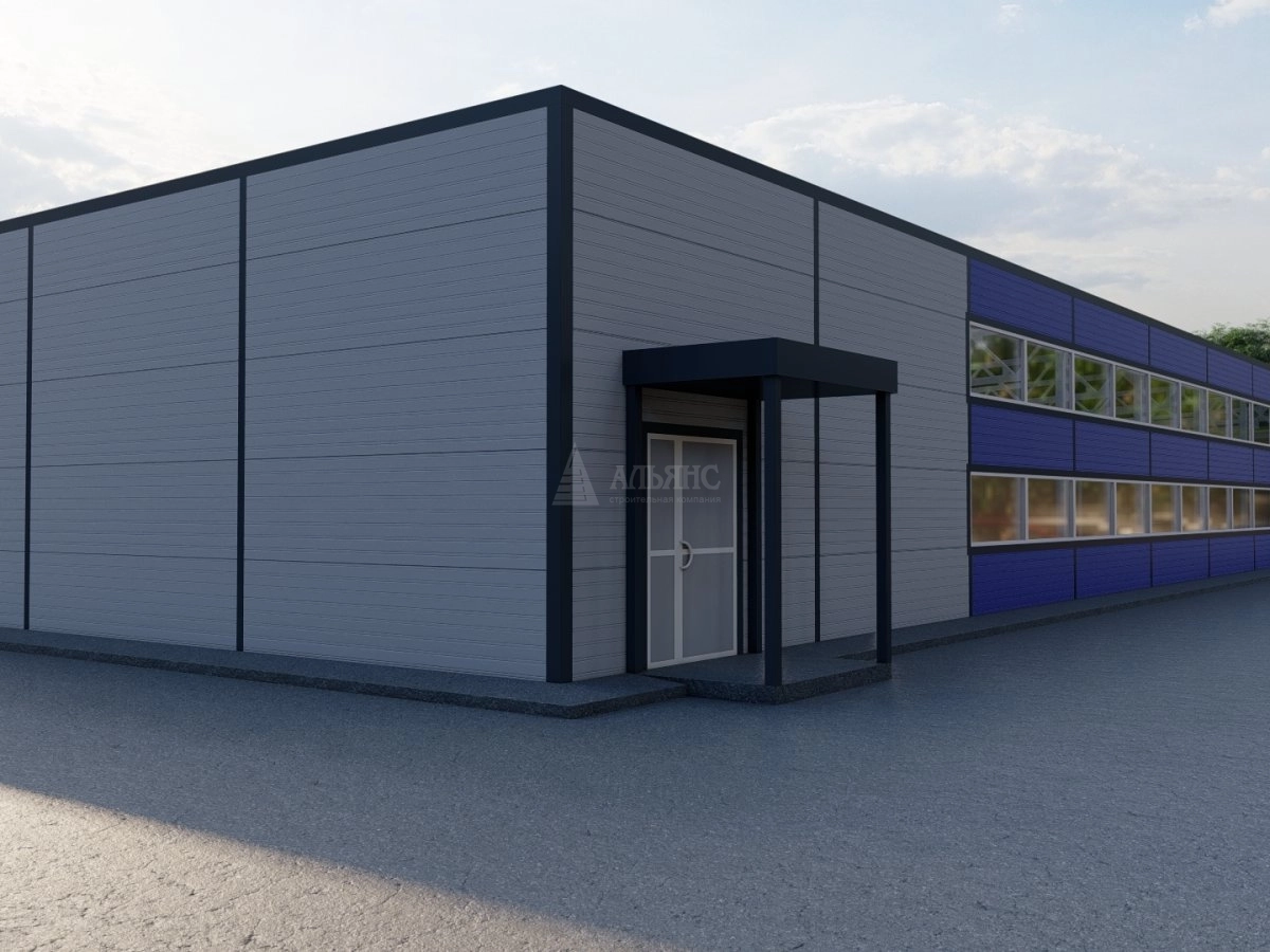 3D визуализация Магазин из сэндвич-панелей - фото 23