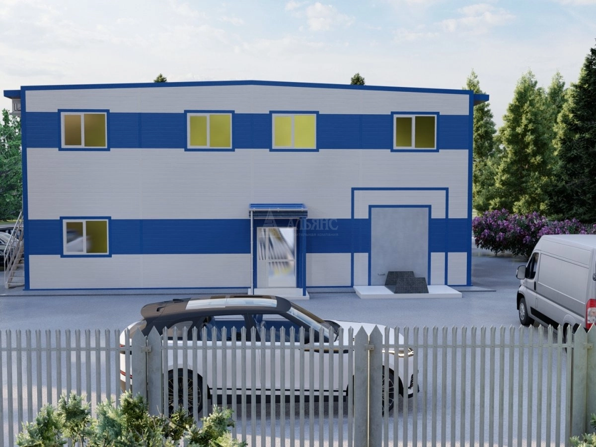 3D визуализация Фармацевтический склад из сэндвич панелей - фото 5