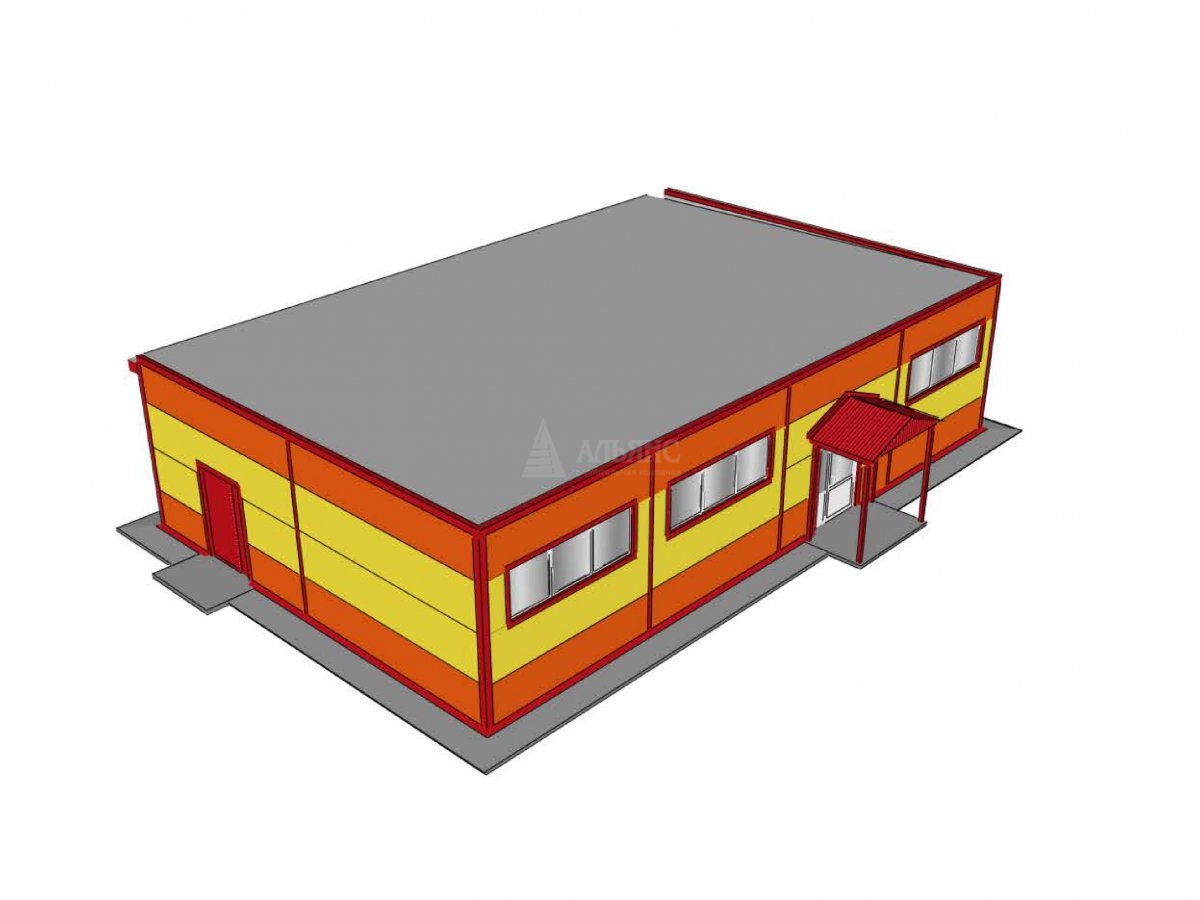 3D визуализация Магазин из сэндвич-панелей - фото 11